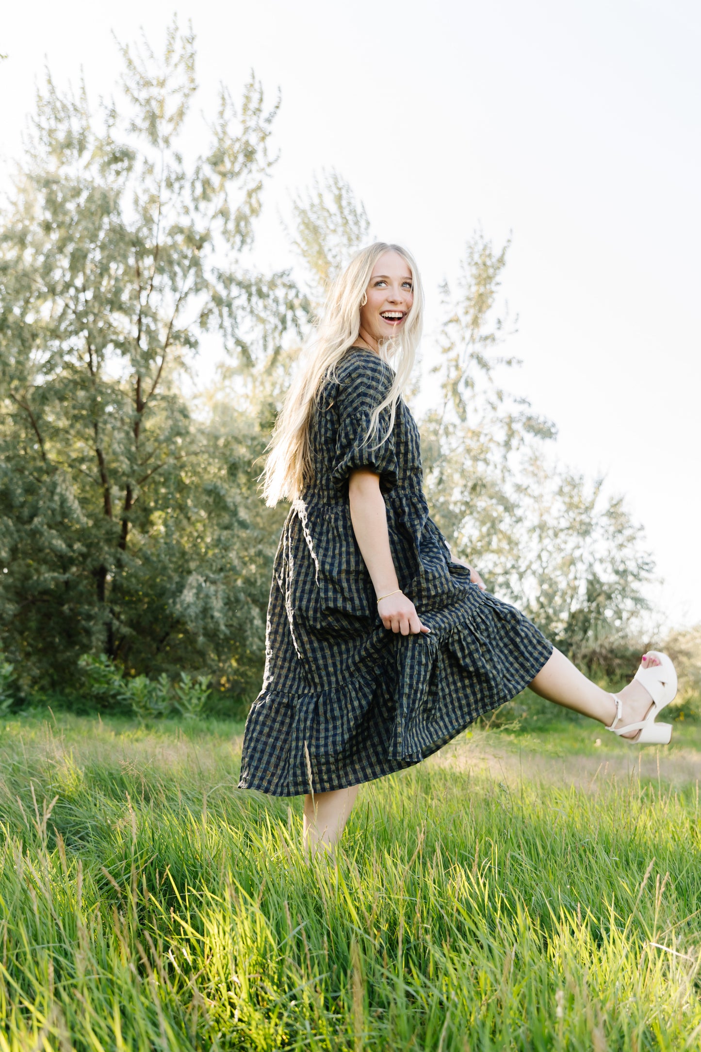 Daphne Checkered Dress - Womens - FINAL SALE