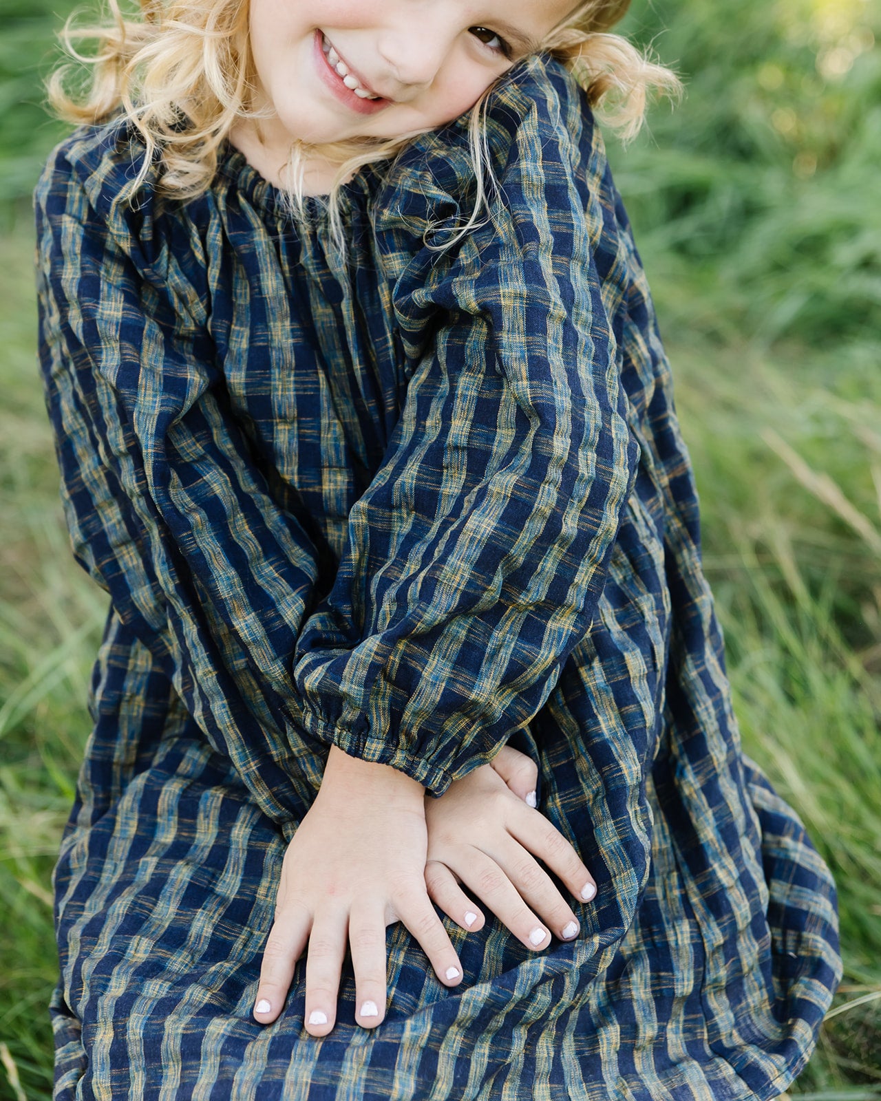 Daphne Checkered Dress - Girls - FINAL SALE