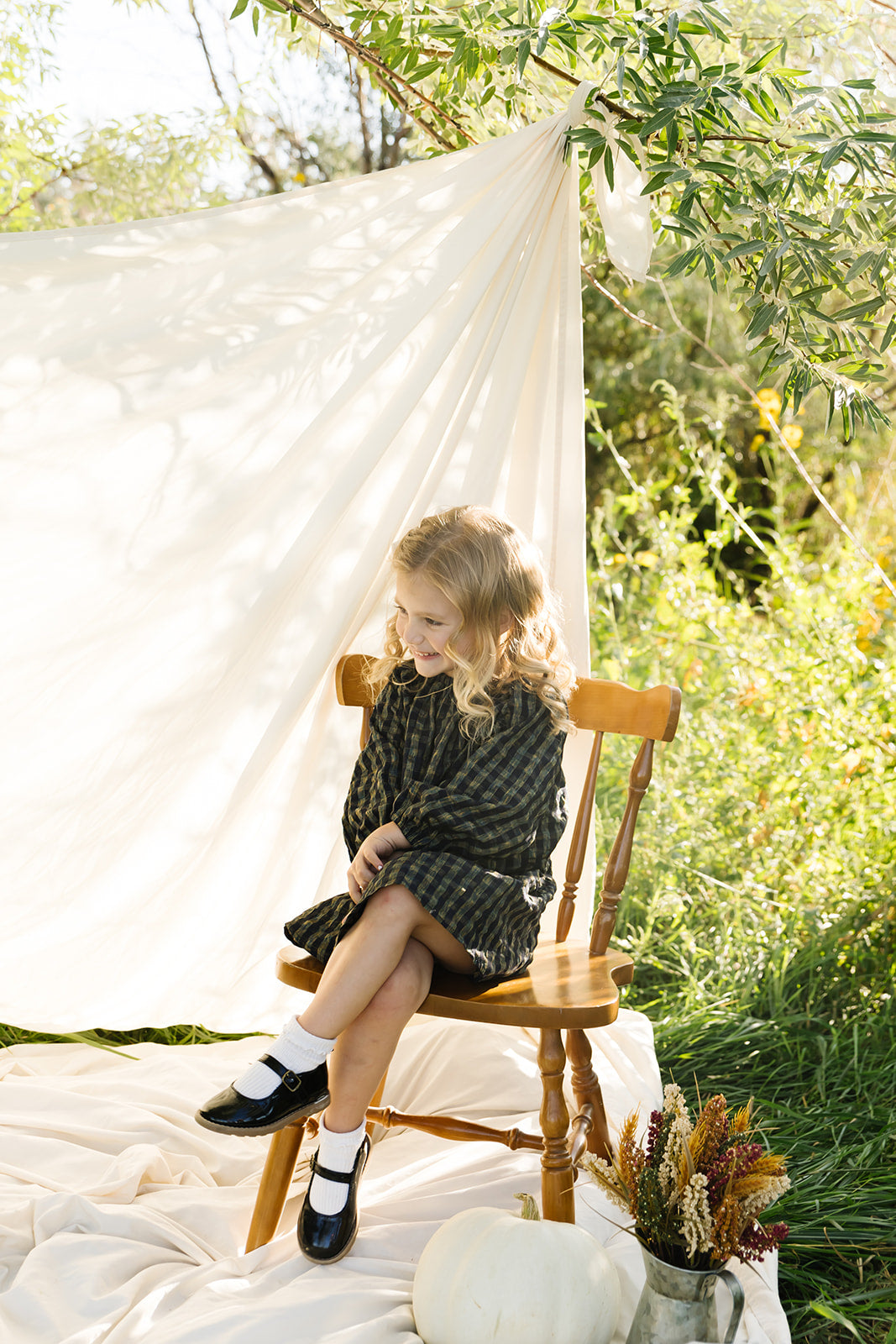 Daphne Checkered Dress - Girls - FINAL SALE