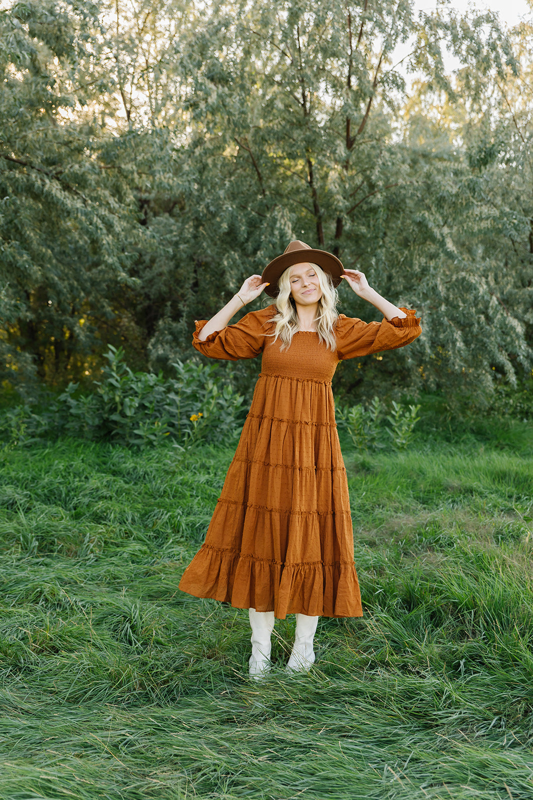 Stevie Dress in Caramel - Womens - FINAL SALE