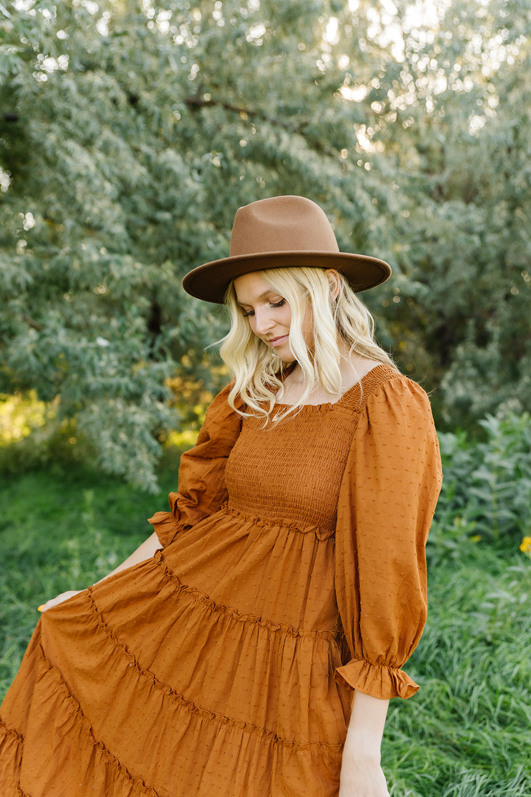 Stevie Dress in Caramel - Womens - FINAL SALE